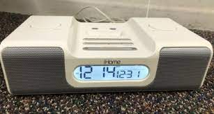 ihome ih6 alarm clock am fm radio ipod