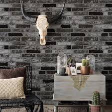Haokhome Modern Faux Brick Wallpaper