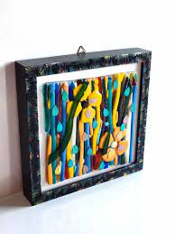 Fused Glass Wall Art Framed Wall Glass