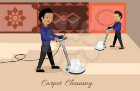 carpet cleaning conceptual vector flat
