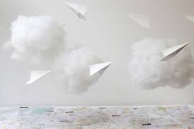paper airplane garland diy
