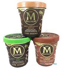 review magnum ice cream tubs late