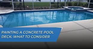 Painting A Concrete Pool Deck What To