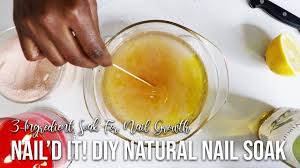aibrownsmile diy natural nail soak
