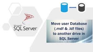 move user database mdf and ldf files