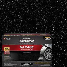 rocksolid polycuramine 318697 garage floor coating kit black