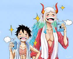 Luffy and Yamato drinking milk : r/OnePiece
