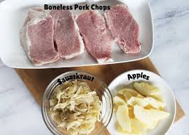 easy pork chops with sauer recipe