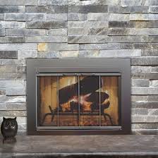 Fremont Masonry Glass Fireplace Door In