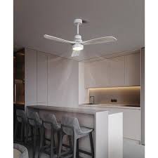 Silver Ceiling Fan With Remote Control