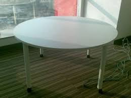 Stainless Steel Round Glass Table