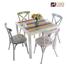 This square farmhouse table and complementing farmhouse benches are custom built from solid wood. Wholesale European Style Garden Furniture Table Set Square Aluminium Dinning Antique Table And Chair Cdg Furniture