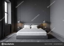 gray modern master bedroom interior