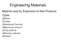 Engineering Materials Ppt Video Online Download