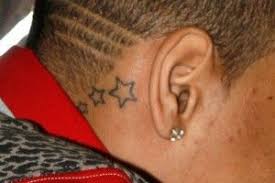 Brown got a black pyramid ink on his back but was quick to state that tags: Chris Brown Neck Tattoo Meanings Pictures Of Tattoos On Breezys Neck Neck Tattoo For Guys Chris Brown Neck Tattoo Star Tattoos