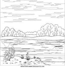 Download 638 river cliparts for free. Landscape Forest River Outline Clipart K6647644 Outline Art Art Drawings