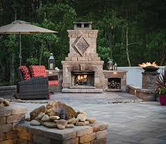 Outdoor Fireplace Bianchi Brick