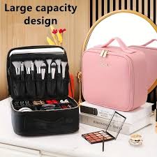 portable led portable makeup case with