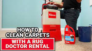 clean carpet with a rug doctor al