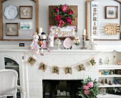 simple easter mantel decor clever