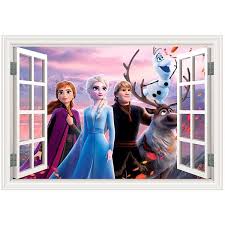 Disney Frozen Fake Window Wall Sticker