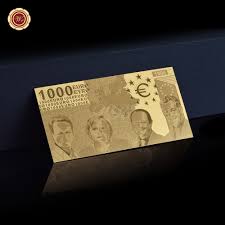 The europa series was introduced in may 2013, starting with the €5 banknote. Fake Euro Notes Banknote 1000 Euro Plated Gold Banknote Nice Decor Gifts Gift Gifts Gift Goldgift Decoration Aliexpress
