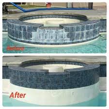 The pools' water line problems are either stains or scale. Tips For Cleaning Tile In Your Swimming Pool Neave Group