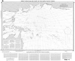 56 North Pacific Great Circle Chart