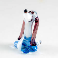 Doggy Mini Figurine Little Glass Animals