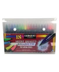 sargent art artist brush tip marker set