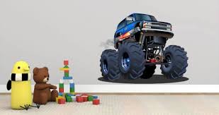 monster suv truck wall decal dezign