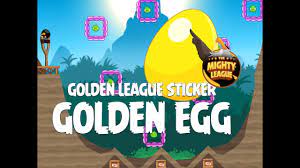 Secret Angry Birds Golden League Sticker Golden Egg Walkthrough - Bird  Island Update - YouTube