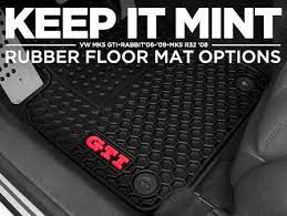 rubber floor mat options for your mk5