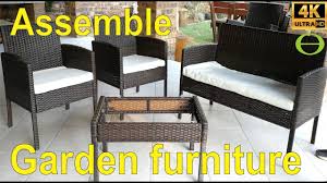 how to emble rattan garden furniture