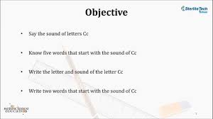 sound of letter c lesson plan