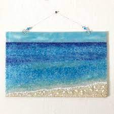 Fused Glass Beach Wall Art Sea Glass