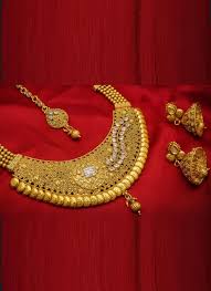 kundan gold necklace set
