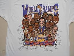 The lakers have done it, so celebrate their historic win in style. Vtg 1987 La Lakers Championship T Shirt Size Xl Nba Kareem Magic Johnson Worthy 1043595499