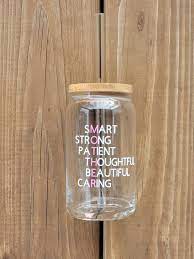 Mother Acronym Glass Cup Mother S Day