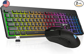Am i missing something or was wrong about it lighting up? Amazon Com Klim Tandem Wireless Gaming Keyboard And Mouse Combo Slim Durable Ergonomic Light Up Keyboard And Mouse Wireless Long Lasting Built In Battery With Energy Saving Teclado Gamer New