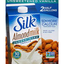 silk almondmilk unsweetened vanilla