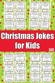 christmas jokes for kids teach beside me