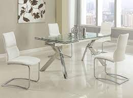 Ella Extension Glass Dining Table By