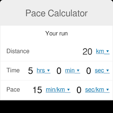 pace calculator determine your running
