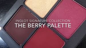 inglot berry palette signature