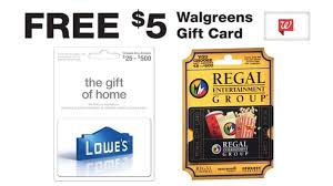 free 5 walgreens gift card southern