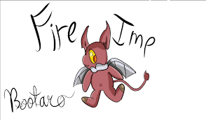 My friend told me to draw a fire imp, so here you go have the smol boi : r/ Terraria