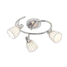 The flush mount lamps are very easy to. Home Decorators Collection Balbino Ceiling Light 3l Chrome Finish With White Opal Glass The Home Depot Canada