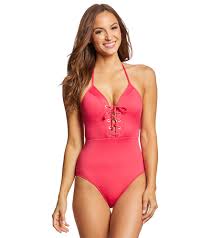 Jets Swimwear Australia Flora Lace Up One Piece Swimsuit At Swimoutlet Com Free Shipping