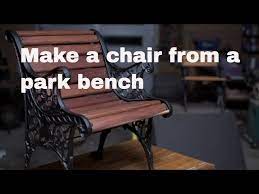 Upcycle A Park Bench Into A Chair